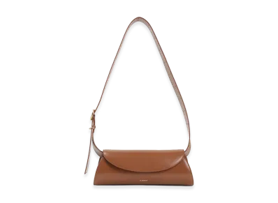 Jil Sander Women's Cannolo Shoulder Bag "Camel"
