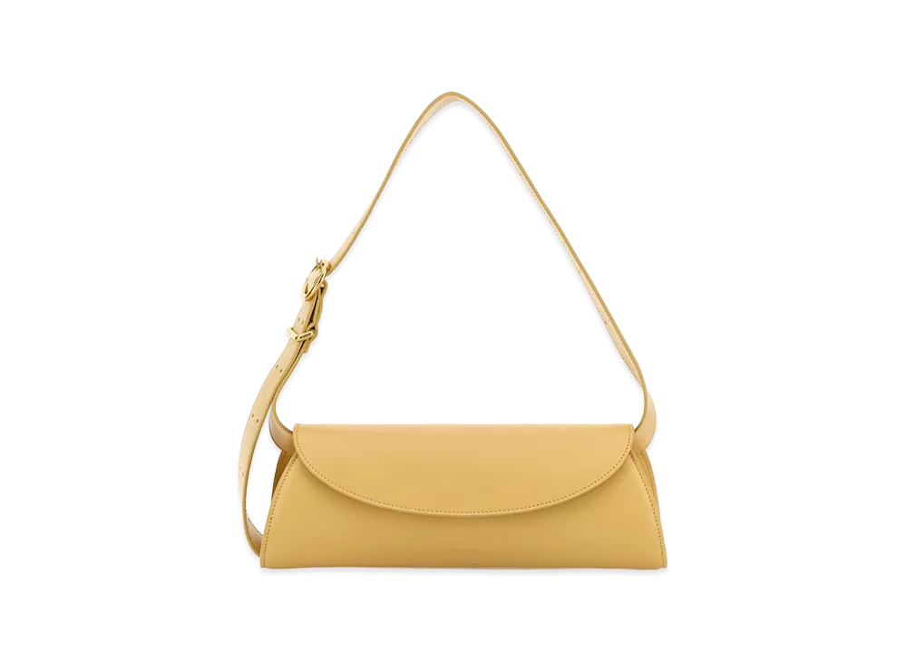 Jil Sander Women's Leather Small Cannolo Shoulder Bag "Yellow"