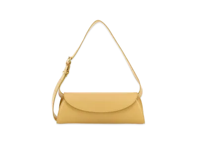 Jil Sander Women's Leather Small Cannolo Shoulder Bag "Yellow"