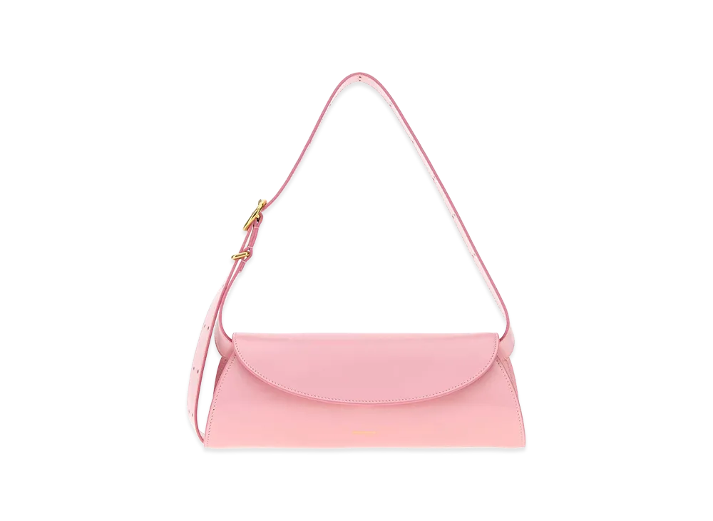 Jil Sander Women's Leather Small Cannolo Shoulder Bag "Pink"