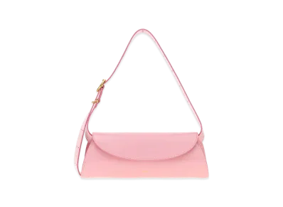 Jil Sander Women's Leather Small Cannolo Shoulder Bag "Pink"