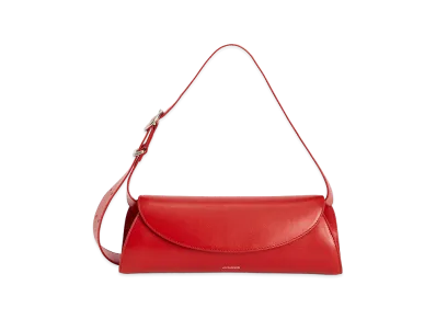 Jil Sander Women's Cannolo Small Shoulder Bag "Red"