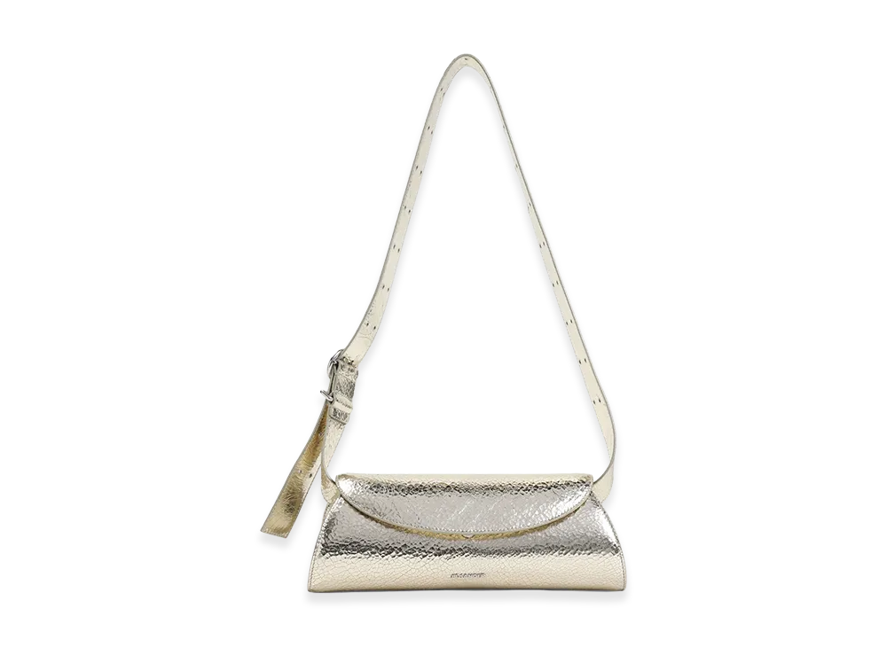 Jil Sander Women's Cannolo Small Shoulder Bag "Gold"