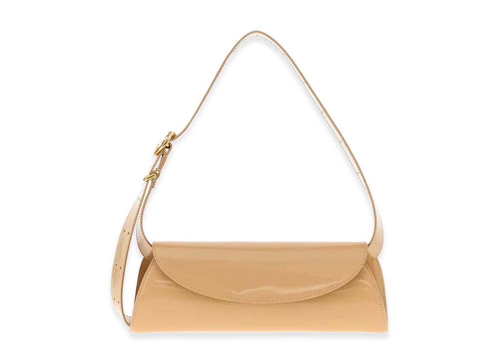 Jil Sander Women's Skin Leather Small Cannolo Shoulder Bag "Hazel Pink"
