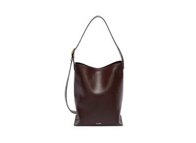 Jil Sander Cannolo Tote "Dark Brown"