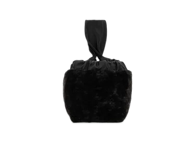 Jil Sander Women's Shearling Clutch "Black"