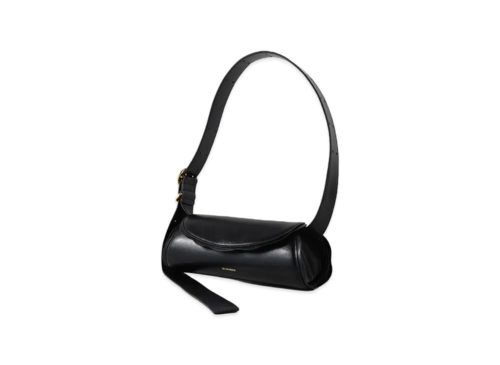Jil Sander Women's Cannolo Shoulder Bag "Black"