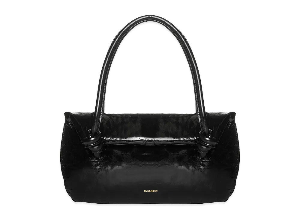 Jil Sander Women's Leather Small Knot Handle Handbag "Black"