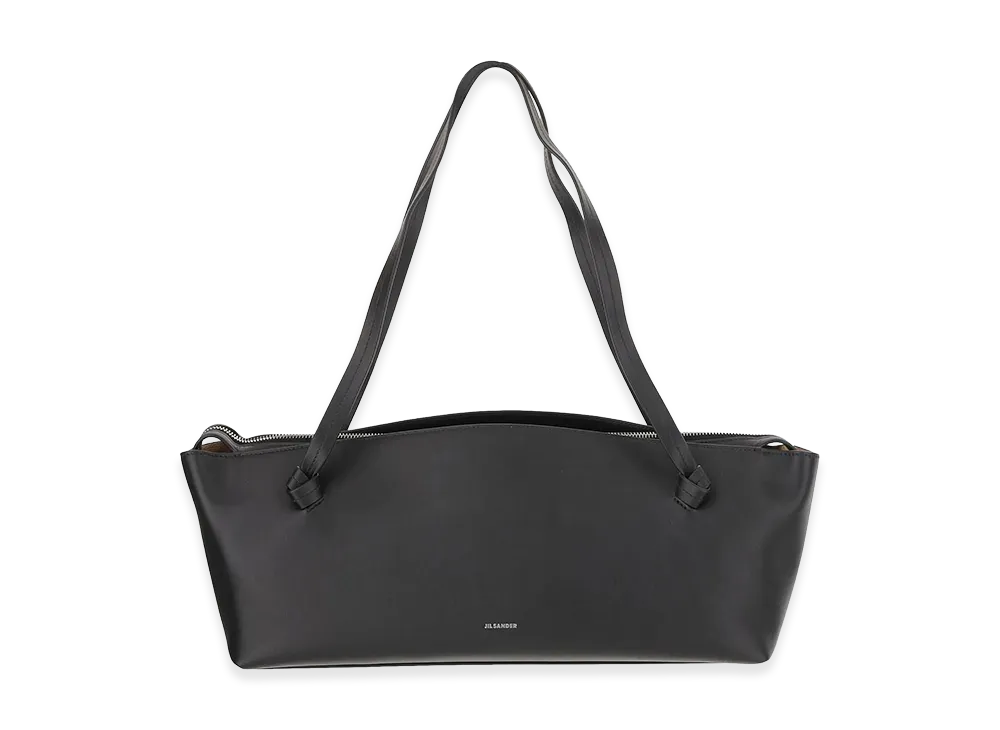 Jil Sander Women's Leather Knot Shoulder Bag "Black"