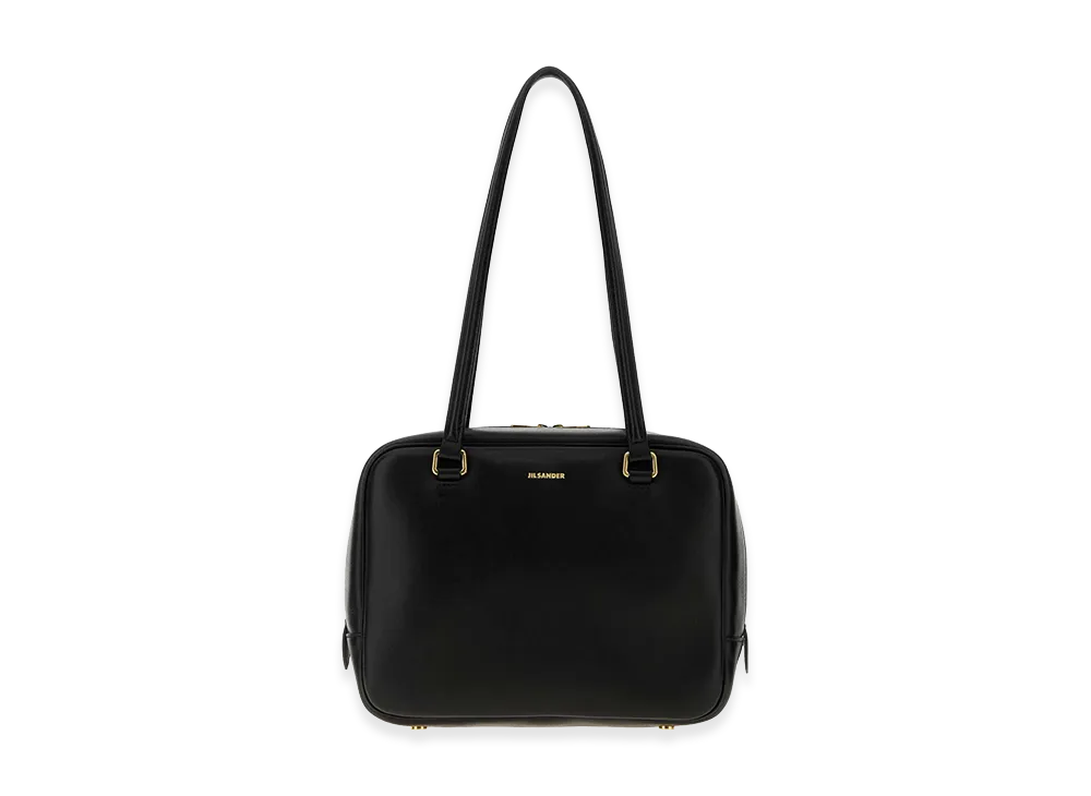 Jil Sander Women's Nappa Leather Medium Vision Handbag "Black"