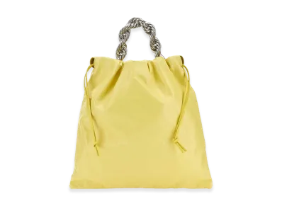 Jil Sander Women's Leather Bucket Bag "Yellow"