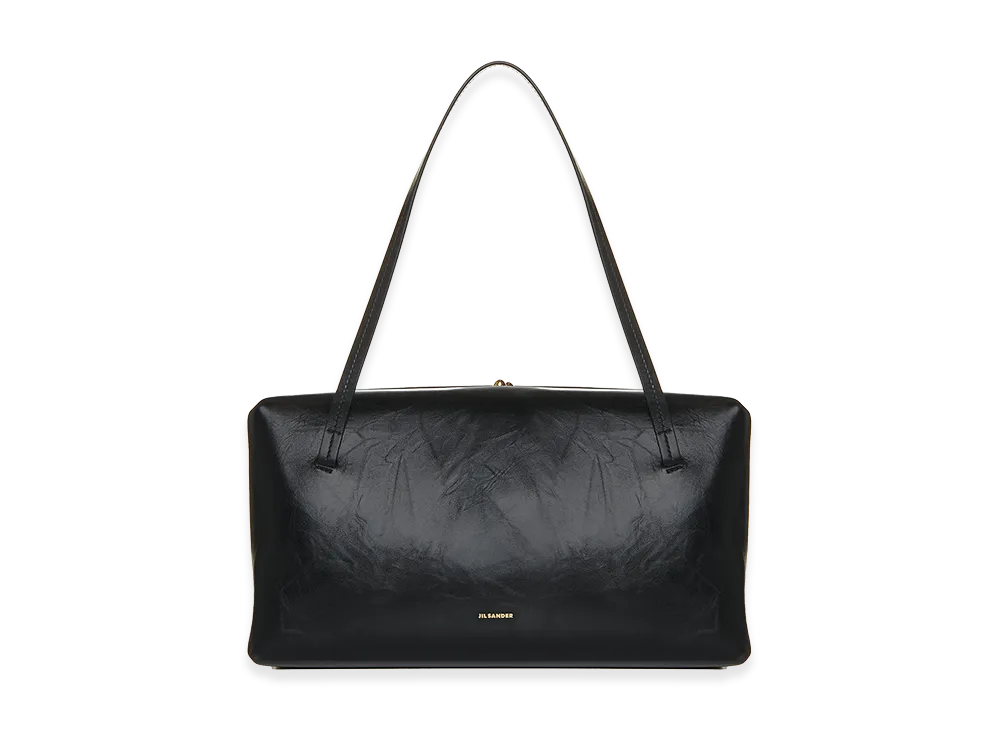 Jil Sander Women's Leather Medium Goji Pillow Shoulder Bag "Black"