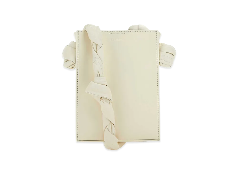 Jil Sander Women's Ivory Leather Tangle Shoulder Bag "White"
