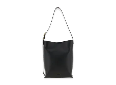 Jil Sander Women's Leather Cannolo Shoulder Bag "Black"