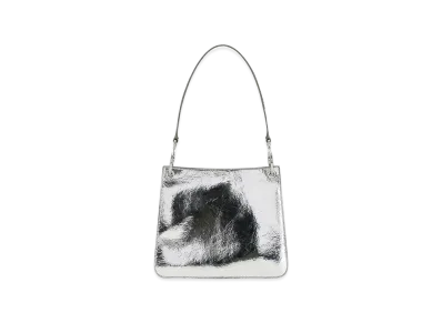 Jil Sander Women's Leather Otto Shoulder Bag "Silver"