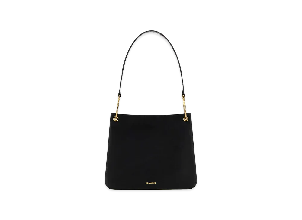 Jil Sander Women's Leather Otto Shoulder Bag "Black"
