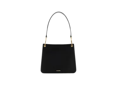 Jil Sander Women's Leather Otto Shoulder Bag "Black"