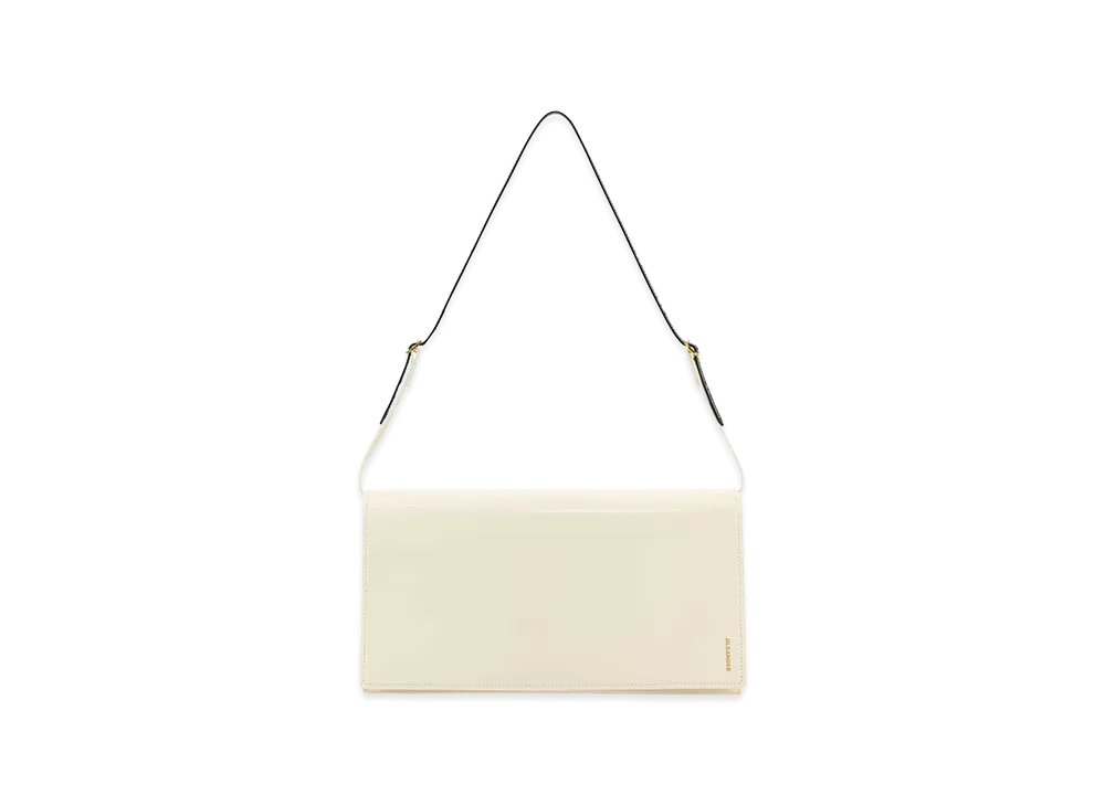 Jil Sander Women's Leather Medium File Shoulder Bag "White"