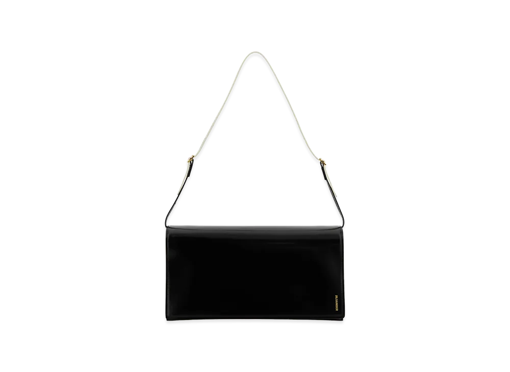Jil Sander Women's Leather Medium File Shoulder Bag "Black"