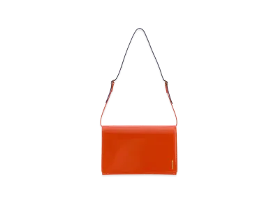 Jil Sander Women's Leather Small File Shoulder Bag "Orange"