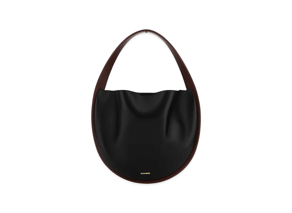 Jil Sander Women's Synthetic Leather Shoulder Bag "Black"