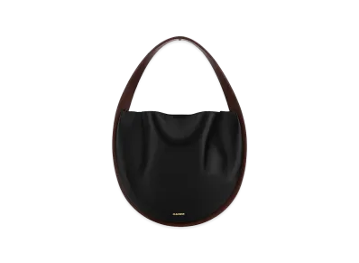 Jil Sander Women's Synthetic Leather Shoulder Bag "Black"