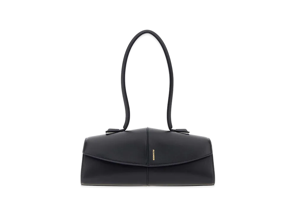 Jil Sander Women's Leather Linea Shoulder Bag "Midnight Blue"