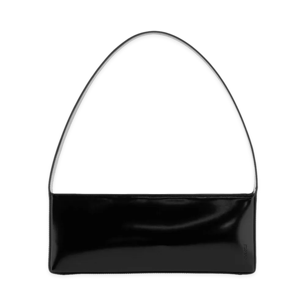 Jil Sander Leather Monolith East-West Shoulder Bag "Black"