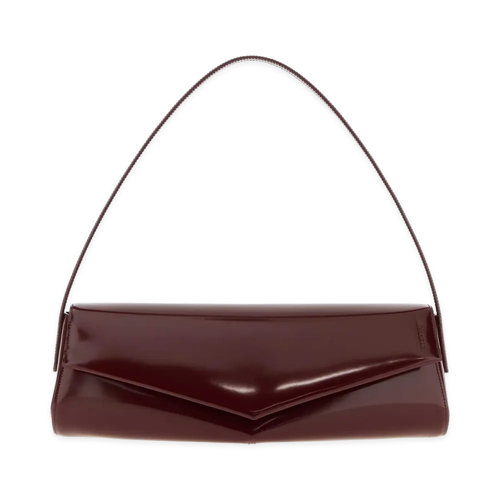 Jil Sander Leather Kante Shoulder Bag "Burgundy"