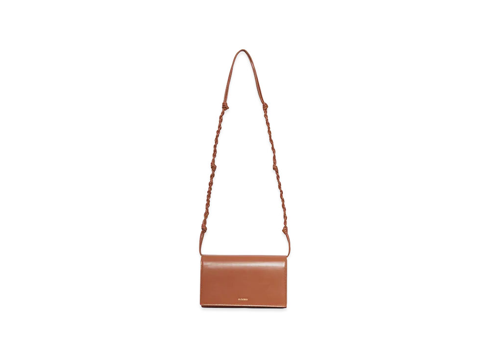 Jil Sander Women's Tangle Wallet With Shoulder Strap "Camel"