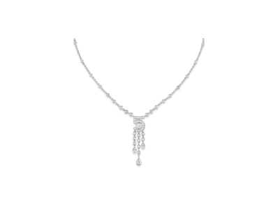 CHANEL Eternal N5 Necklace 18K White Gold Diamonds