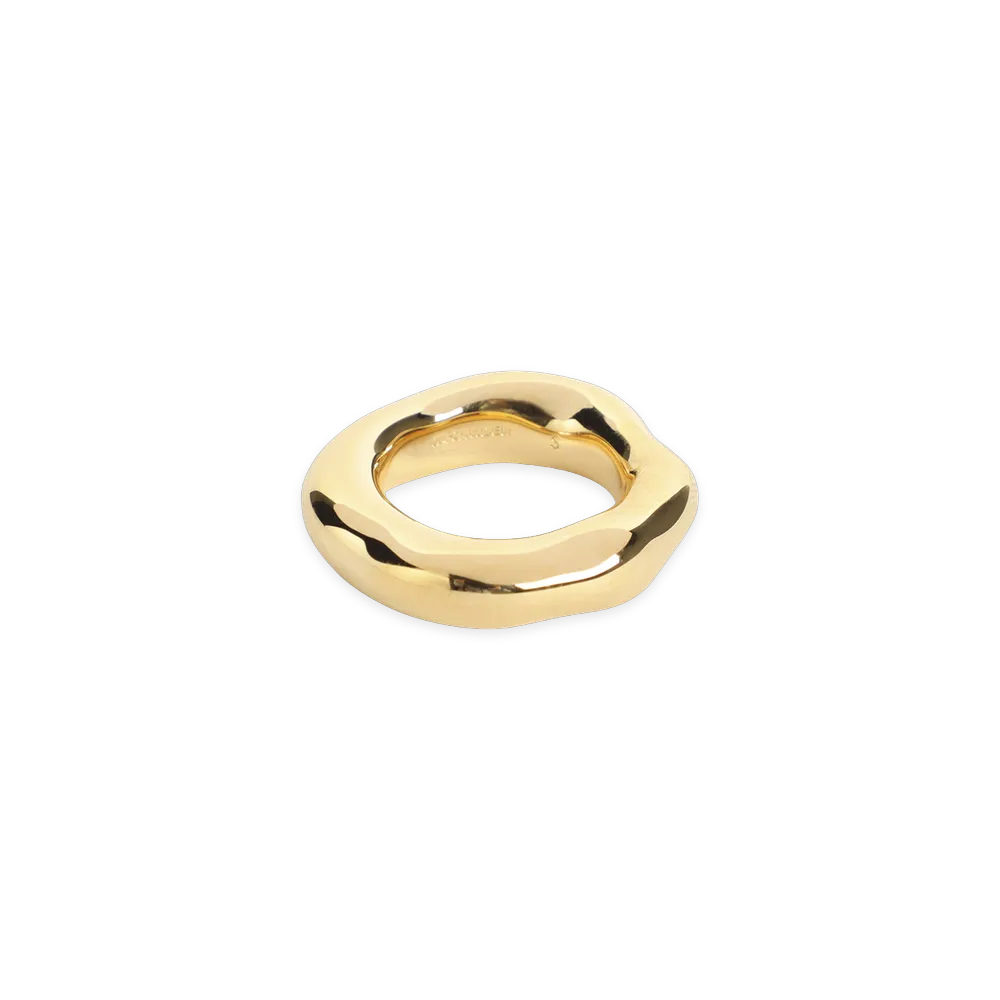 Jil Sander Brass Ring "Gold"