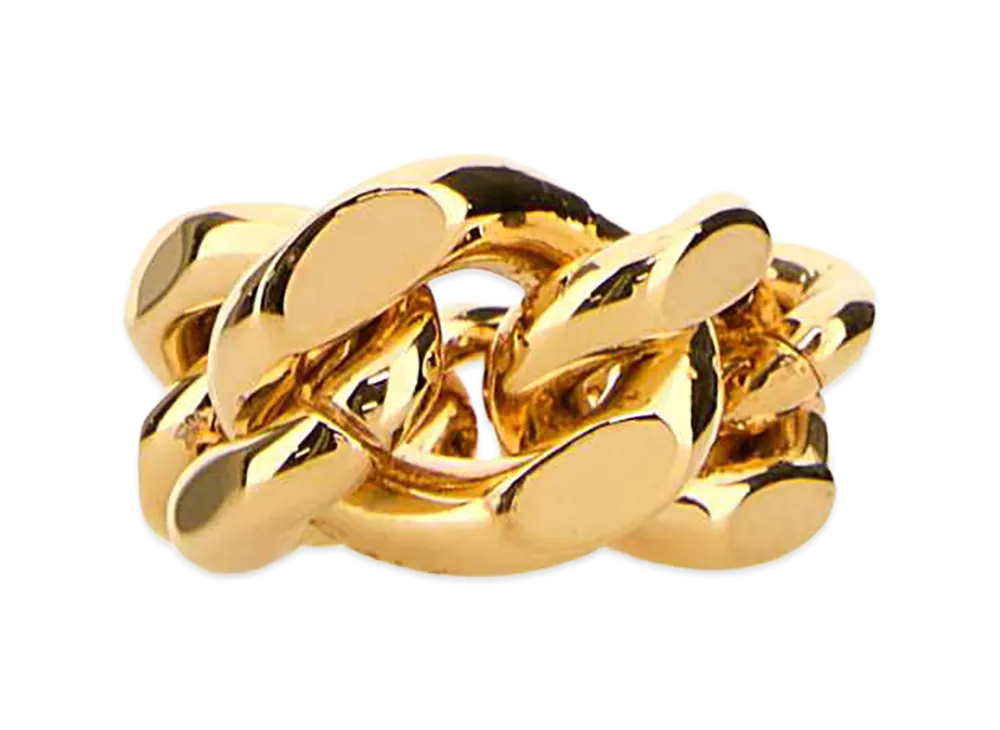 Jil Sander Women's Metal Ring "Gold"