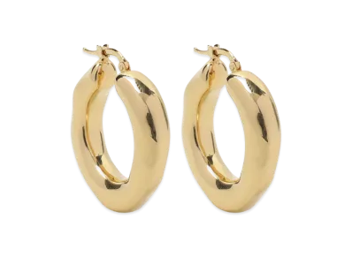 Jil Sander Women's Brass Earrings "Gold"