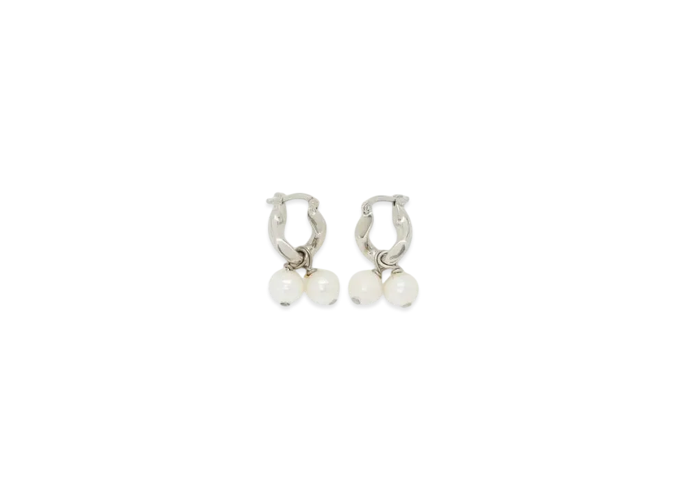 Jil Sander Earrings "Silver Crystal"