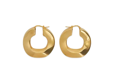 Jil Sander Women's '2104' Earrings "Gold"