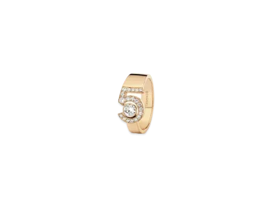 CHANEL Eternal N5 Ring Diamonds 18K "Beige Gold"