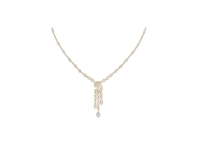 CHANEL Eternal N5 Necklace 18K Beige Gold Diamonds