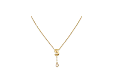 CHANEL Extrait de N5 Necklace 18K Yellow Gold Diamonds