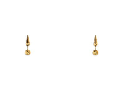 Jil Sander Women's Metal Earrings "Gold"