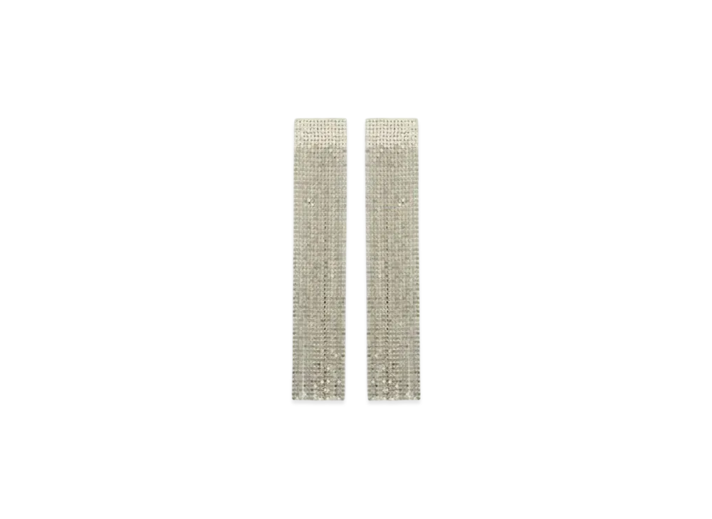 Jil Sander Earrings "Silver Crystal"
