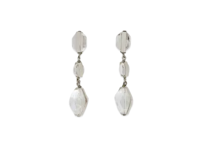 Jil Sander Earrings "Silver Crystal"