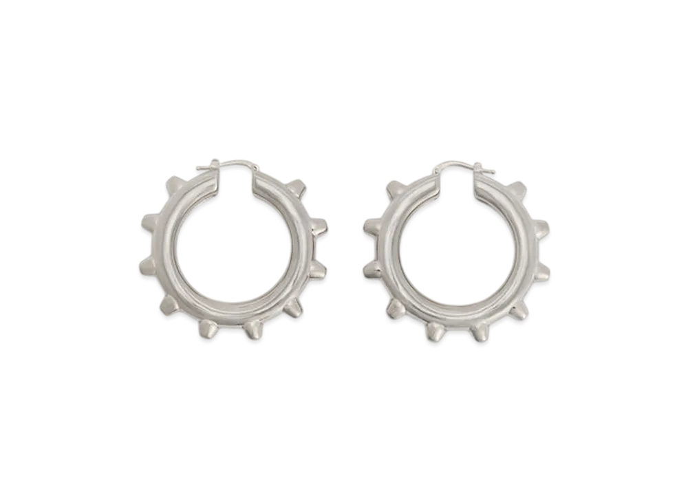 Jil Sander Earrings "Silver Crystal"