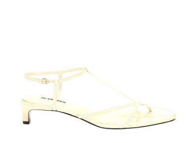 Jil Sander Women's High Sandals "Chalk"