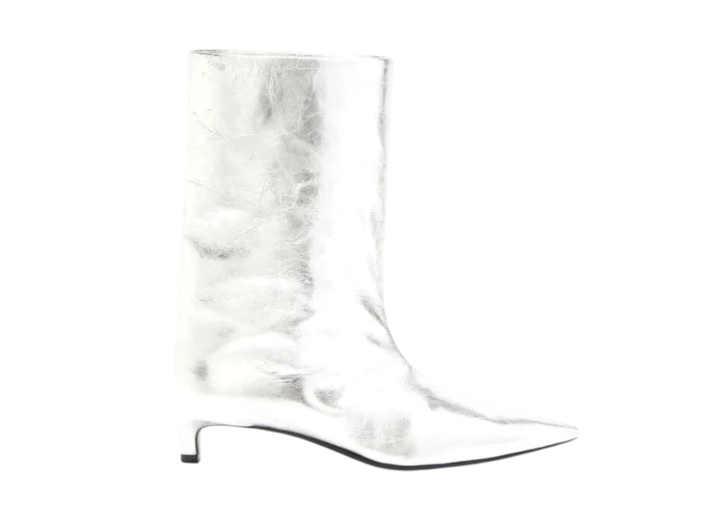 Jil Sander Women's Ankle Boots "Silver Crystal"