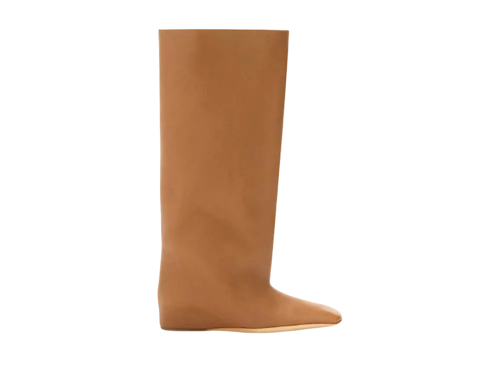 Jil Sander Women's Knee Boots "Tobacco"