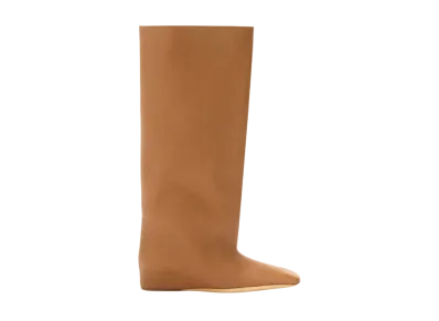 Jil Sander Women's Knee Boots "Tobacco"