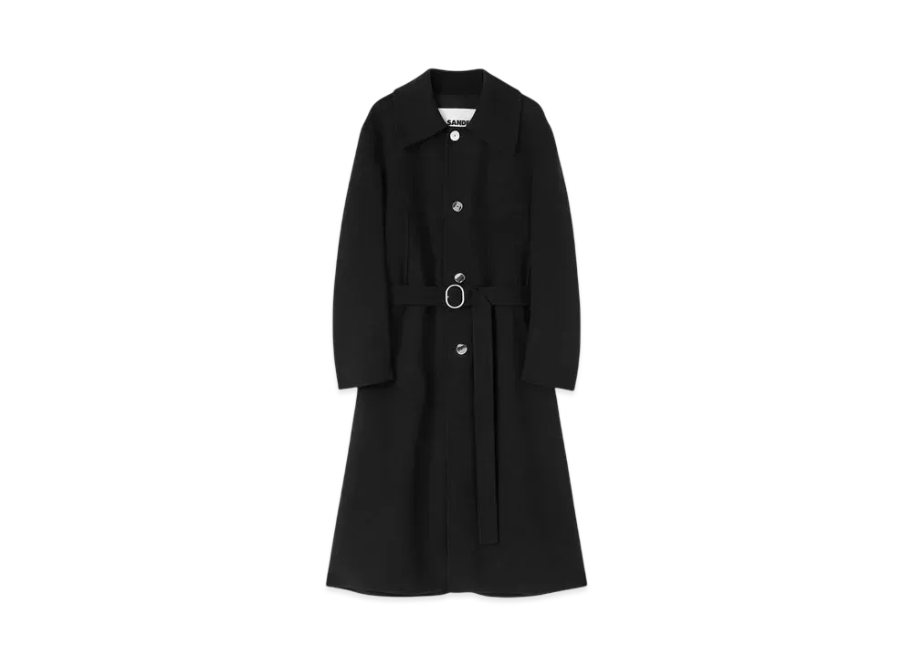 Jil Sander Men's Belted Coat "Black"