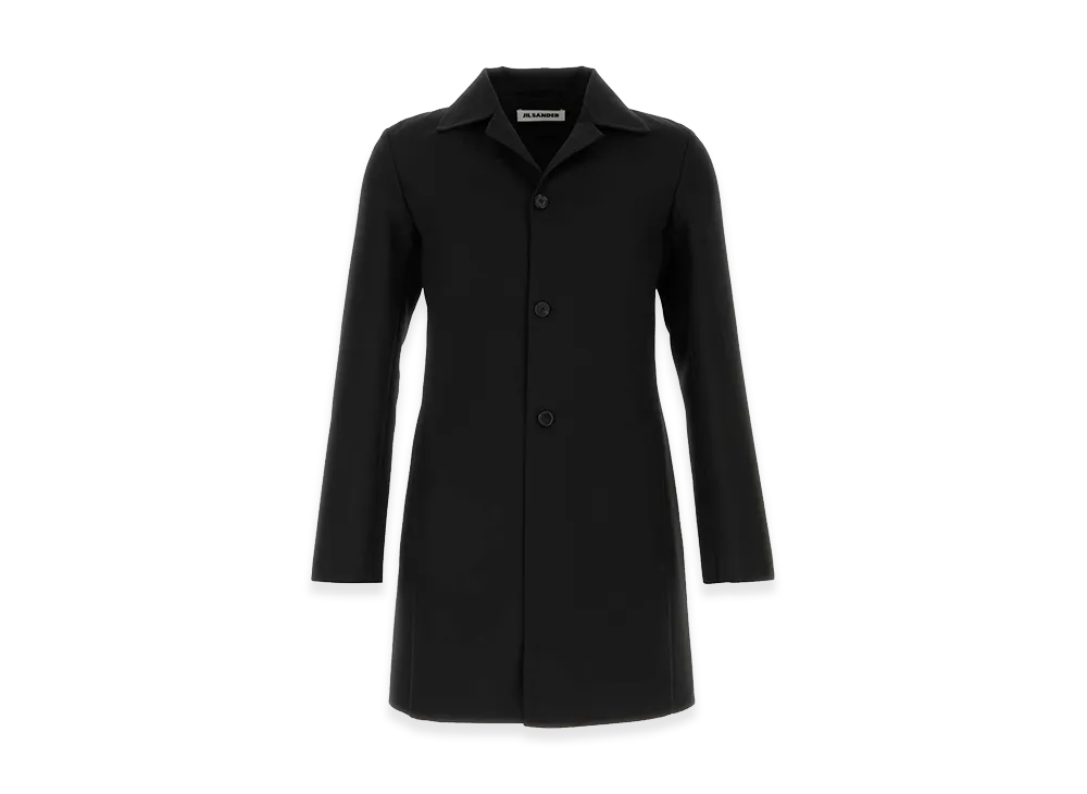 Jil Sander Wool Blend Coat "Black"