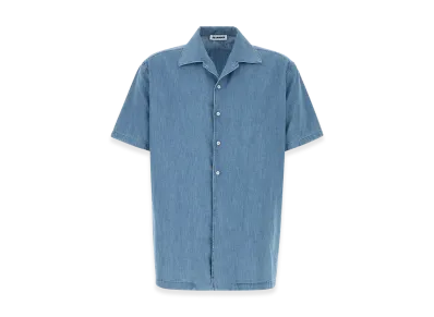 Jil Sander Chambray Short Sleeve Shirt "Light Blue"